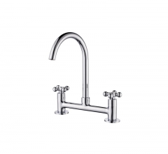 Two Hole Two Handles Kitchen Faucet 8 inch