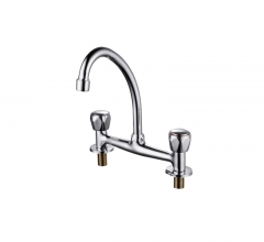 Two Hole Two Handles Kitchen Faucet 8 inch